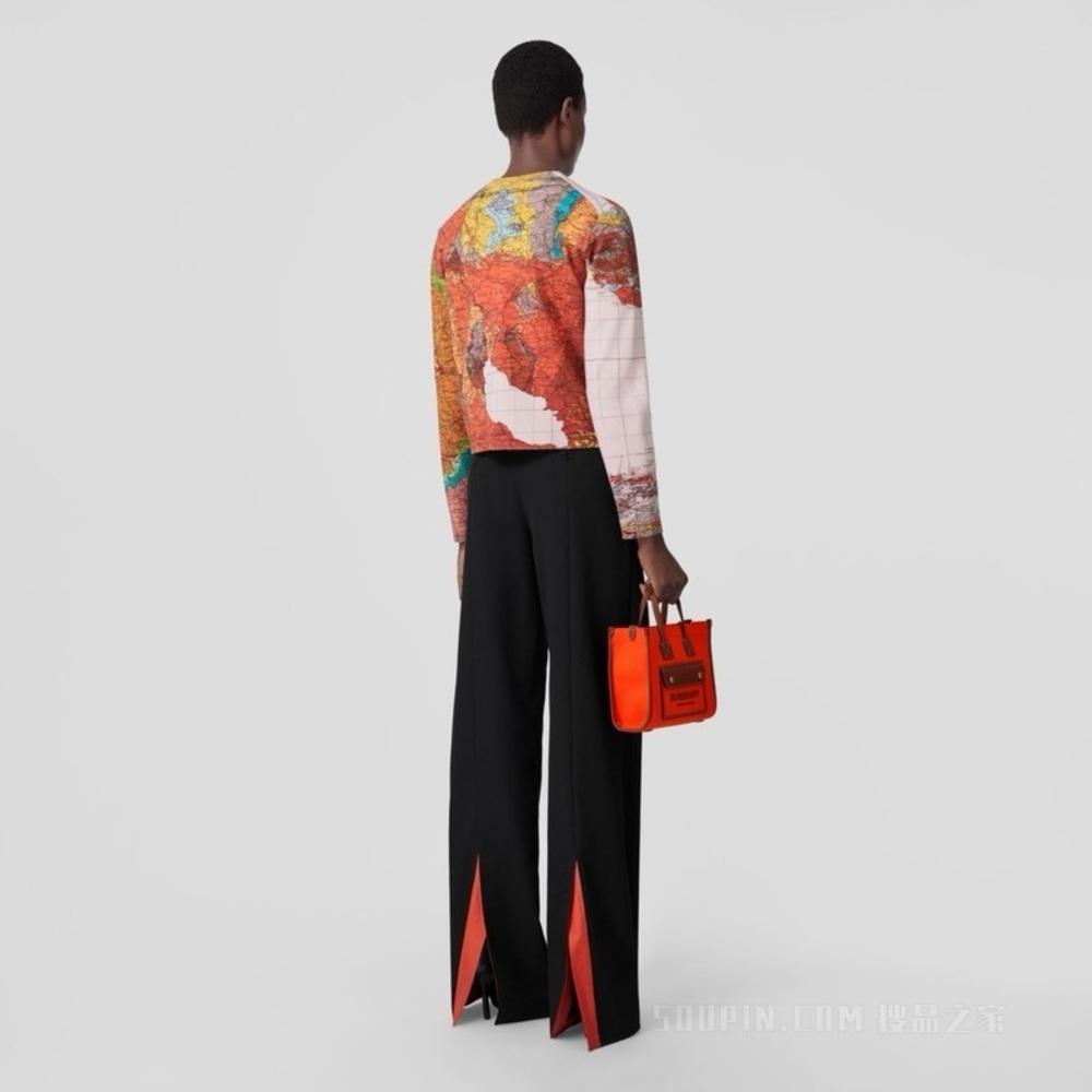 Burberry Map Pattern Blended Cardigan
